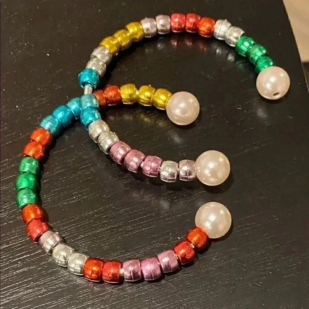 Two Handmade Crystallized bead bracelets